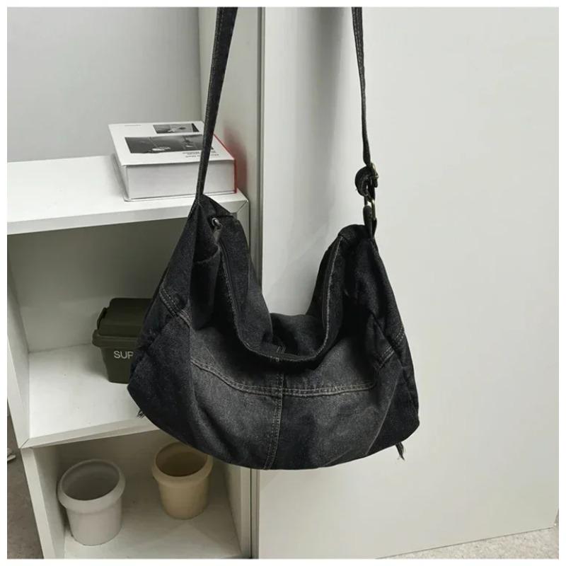 

Сумки Oxford Retro Youth Crossbody Trend Washed Universal Single Couple Shoulder Bag Большая вместимость Commuting Fashion Bag чёрный