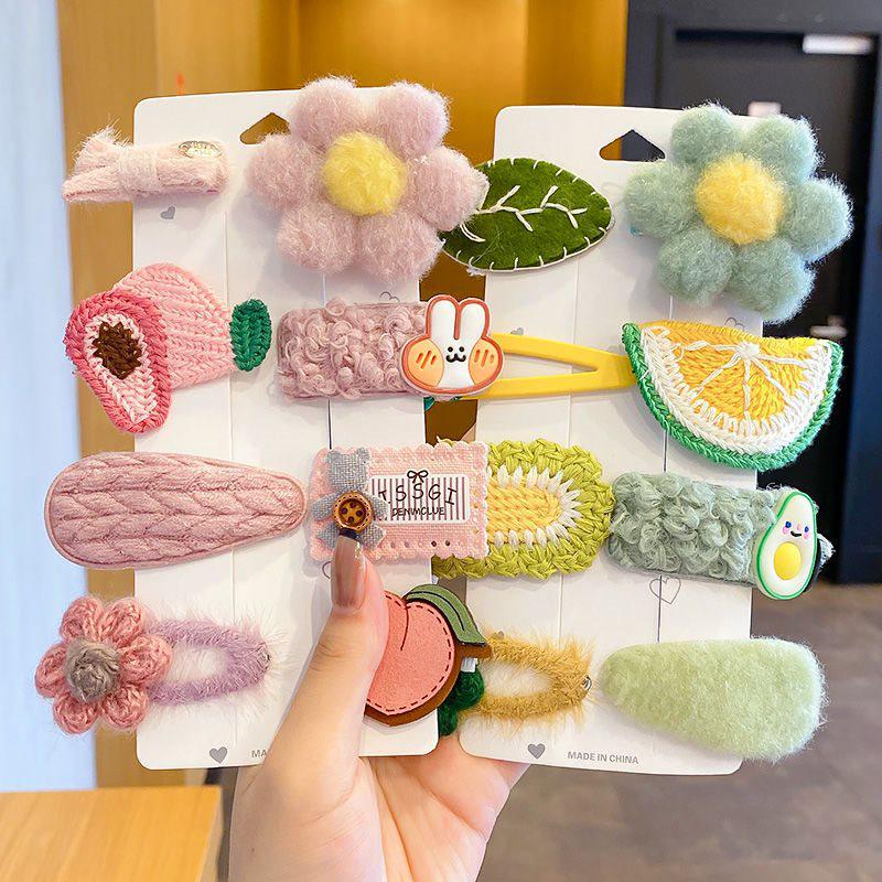 Autumn/Winter 2025 Lambswool Plush Hair Clip: Cute BB Clip Headwear for Women & Children