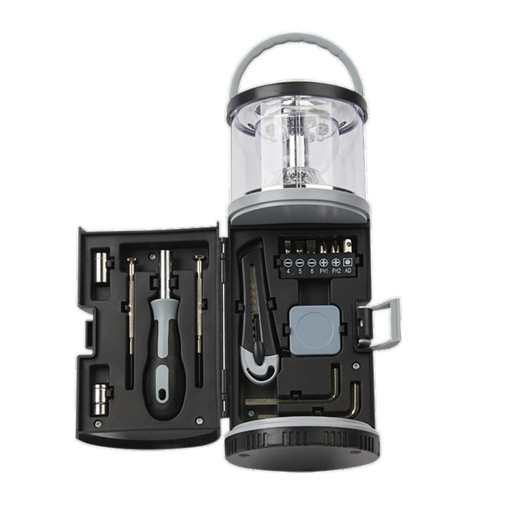15-in-1 Multifunctional Camping Lamp Toolset Outdoor Portable LED Work Light Household Emergency Repair Hardware Tools