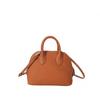 Bowling Bag Versatile for Commuting Genuine Leather Women's Bag High-end Shell Bag