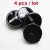 4 X 75MM Auto Wheel Cover Car Wheel Emblem A///M///G Black 3 Pins Car Wheel Hub Cap Aluminum ABS