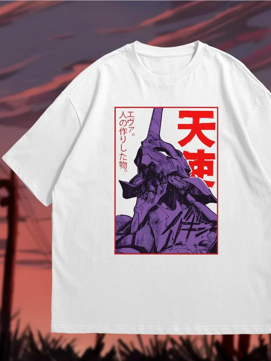 Black cotton oversized printed T-shirt L