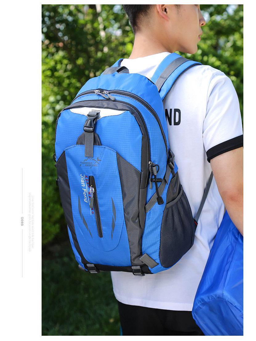 

Large Capacity Waterproof Outdoor Backpack – Lightweight Hiking & Travel Bag синий