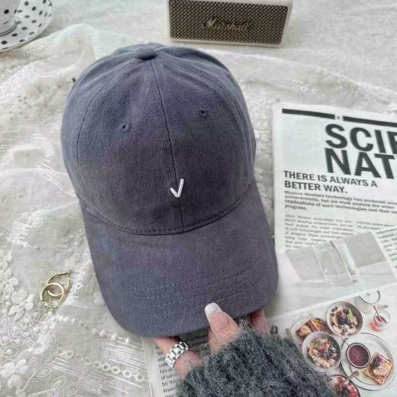 Cappellino da Baseball Classico in Cotone Ricamato con Ampia Visiera per Donna, Estivo, Casual
