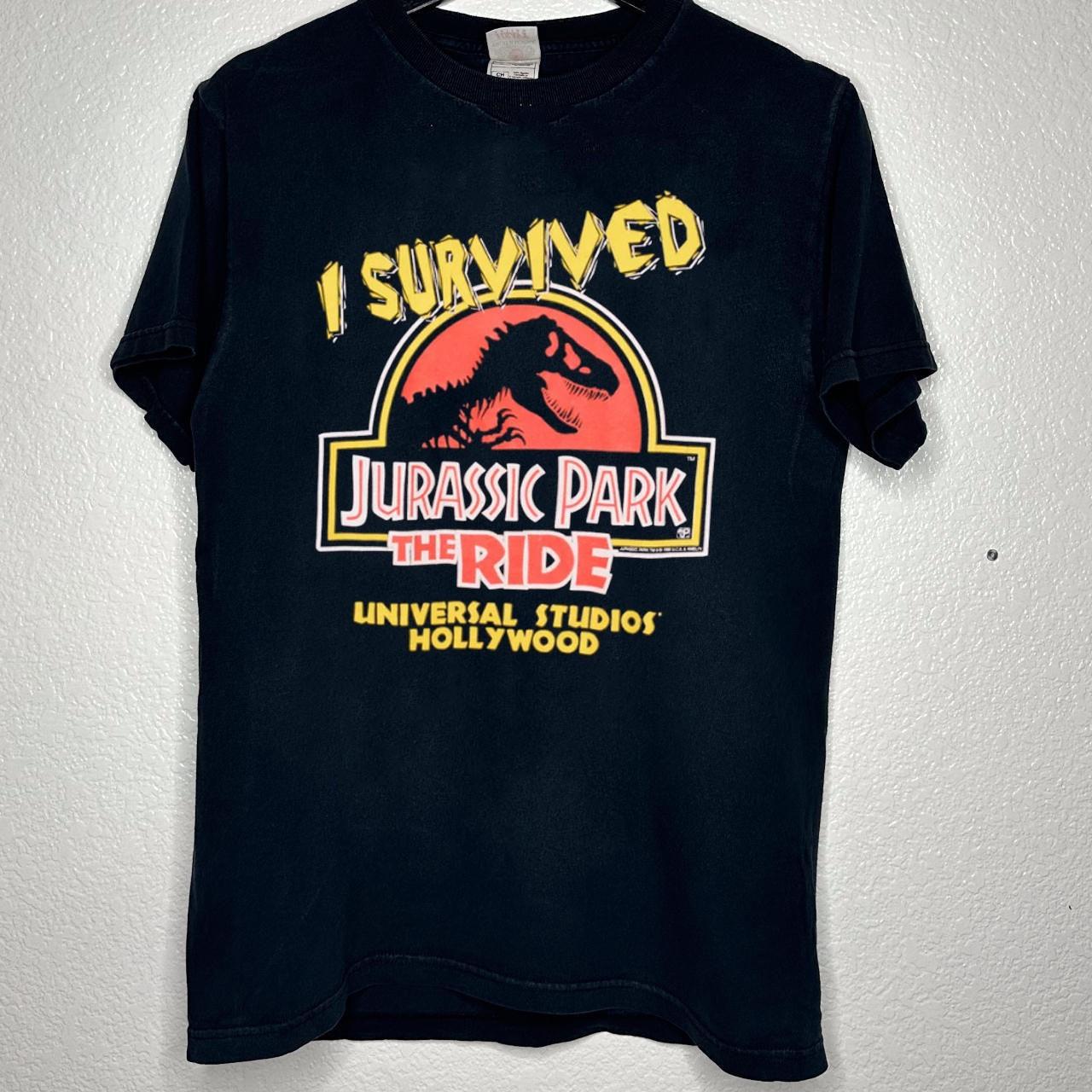 Jurassic Park classic unisex black short sleeve tshirt QT7830 L