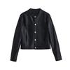 Temperament Long-sleeved Design Leather Jacket Women's Spring and Autumn New Locomotive Thin Fashion Versatile Jacket Short