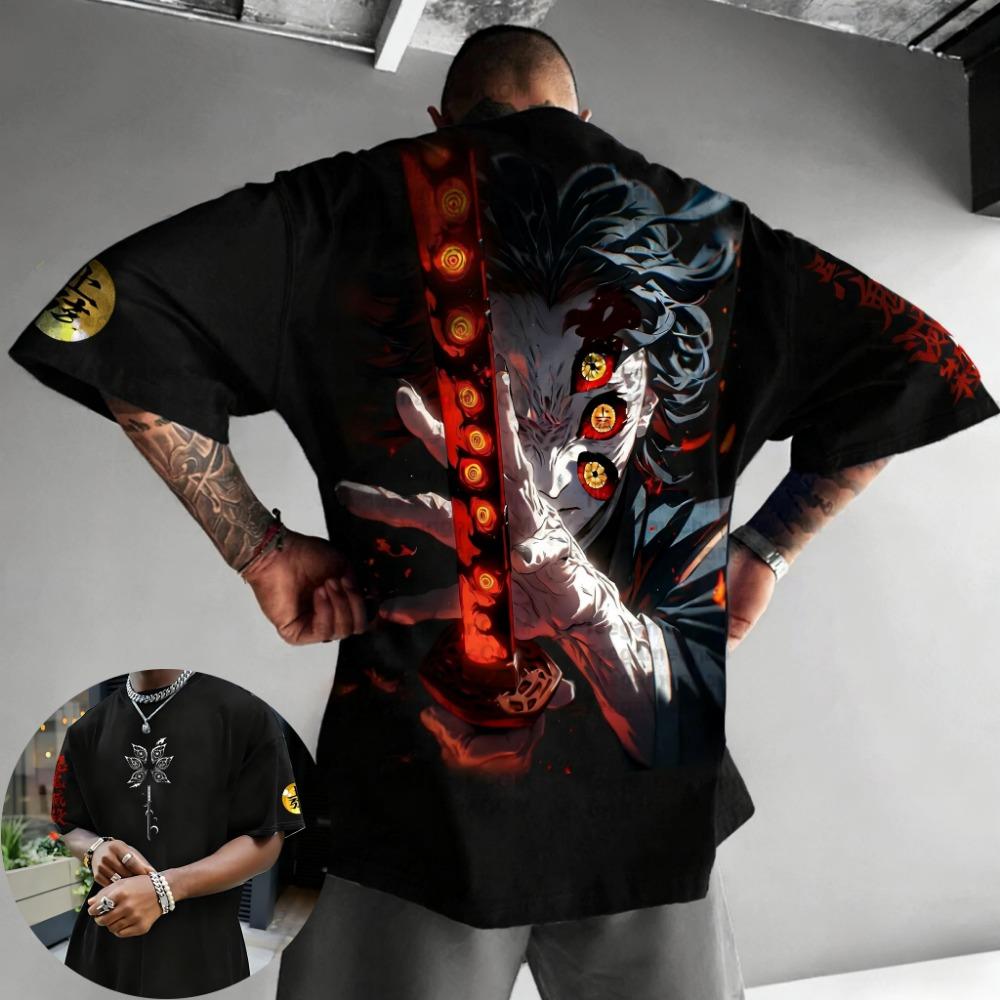 Halloween Joint T-shirt Men s Summer Anime Printed Short Sleeve 2XS