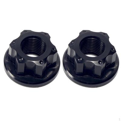 2 piezas de tuercas de eje de cubo de rueda de bicicleta tuerca trasera M10, tuerca de cuerda