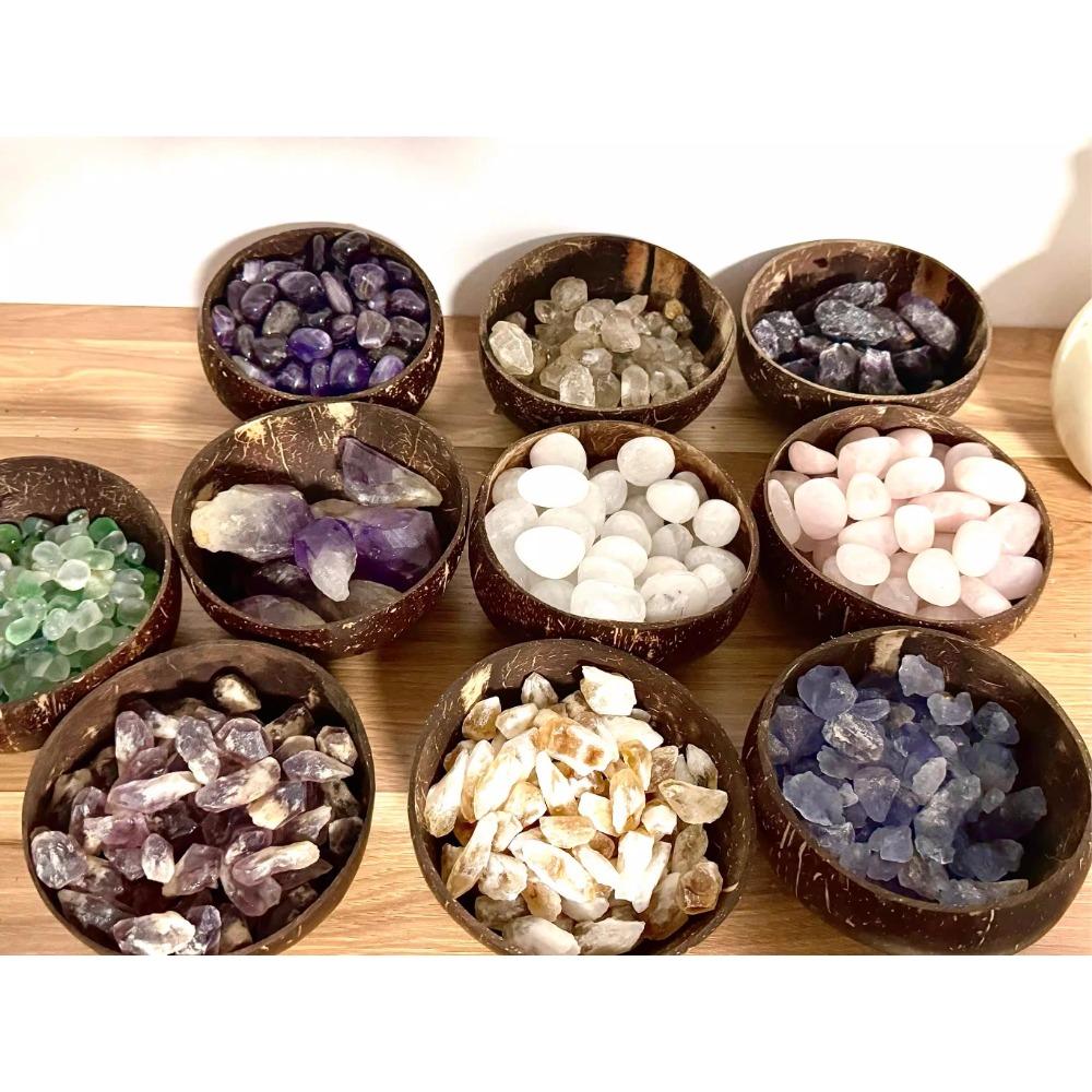 Coconut shell bowl, natural, Hainan, creative, Vietnamese old coconut shell bowl spoon set, dried fruit candle bowl