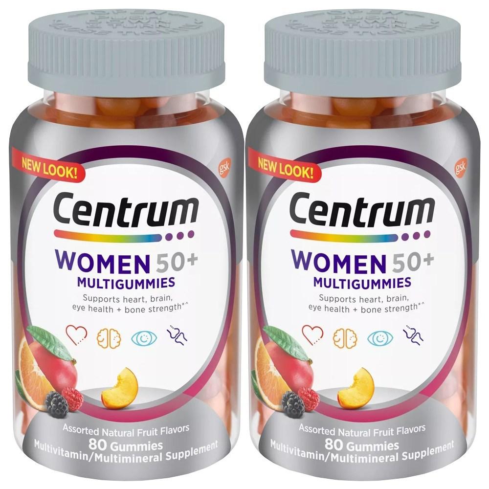 Centrum Silver Women Multi-Vitamin Gummies (80 tablets, 2 bottles, 2 pieces)