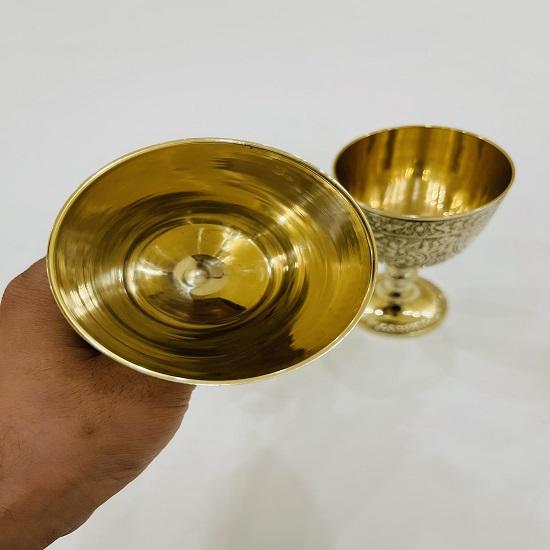 Karališka rankų darbo reljefinė taurė 6" (2 rinkinys)