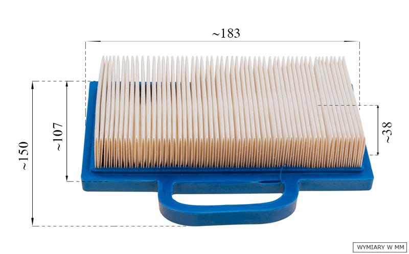 B&S Flat Air Filter Intek Series 7000 V-Twin Genuine Part 499486S