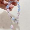 Floral Butterfly Glass Beaded Bracelet: Perfect Gift for Friends, Students, and Girls