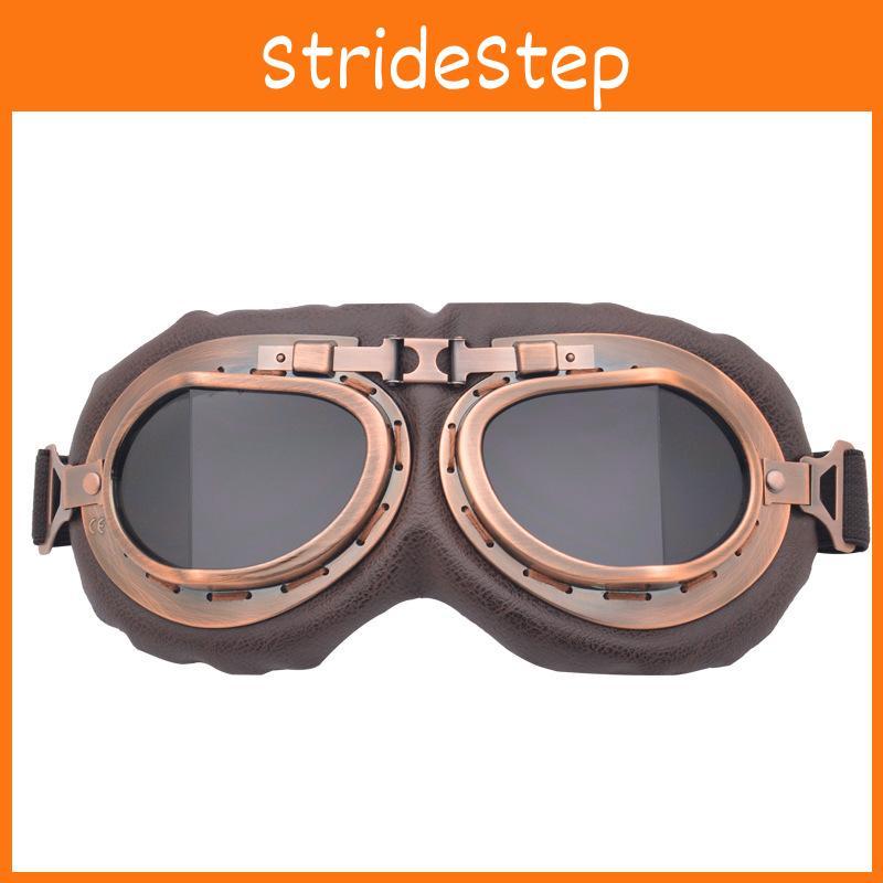 Harley Retro Copper Style Motorcycle Goggles With Adjustable Nose Pads For Outdoor Riding Enthusiasts