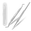 2Pcs/set Ingrown Toe Nail Lifter Nail File Single End Foot Pedicure Tools