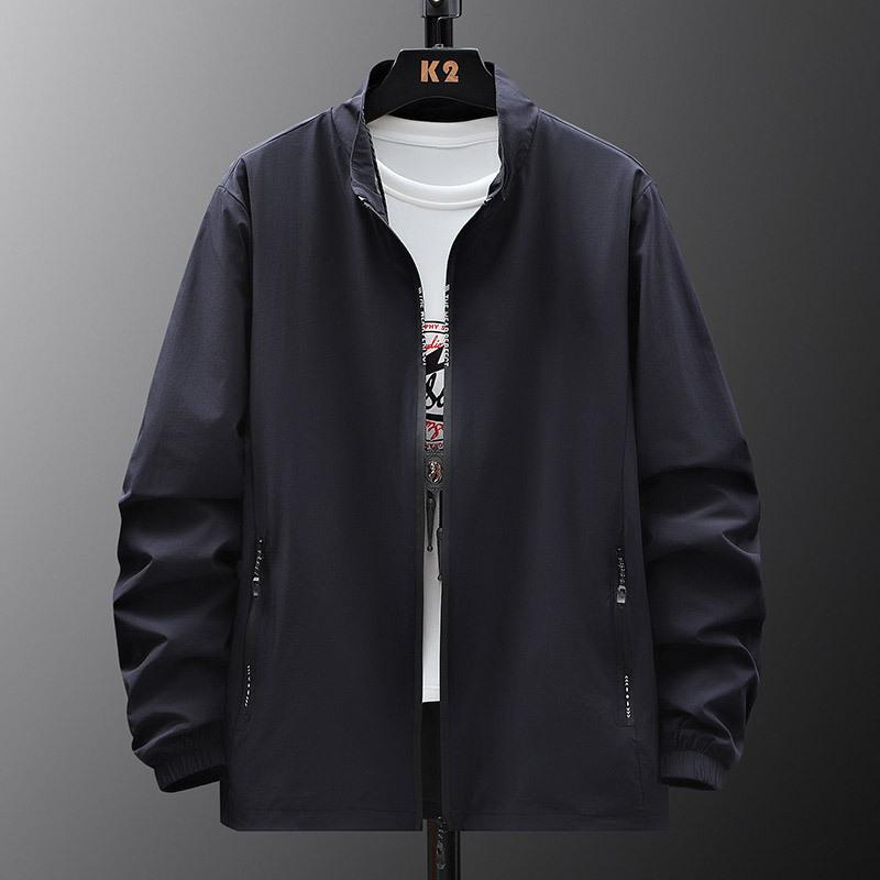 

Большой размер модная мужская куртка весна и осень плюс толстый толстый парень свободный повседневный толстый парень тонкий простой модный пальто 9XL