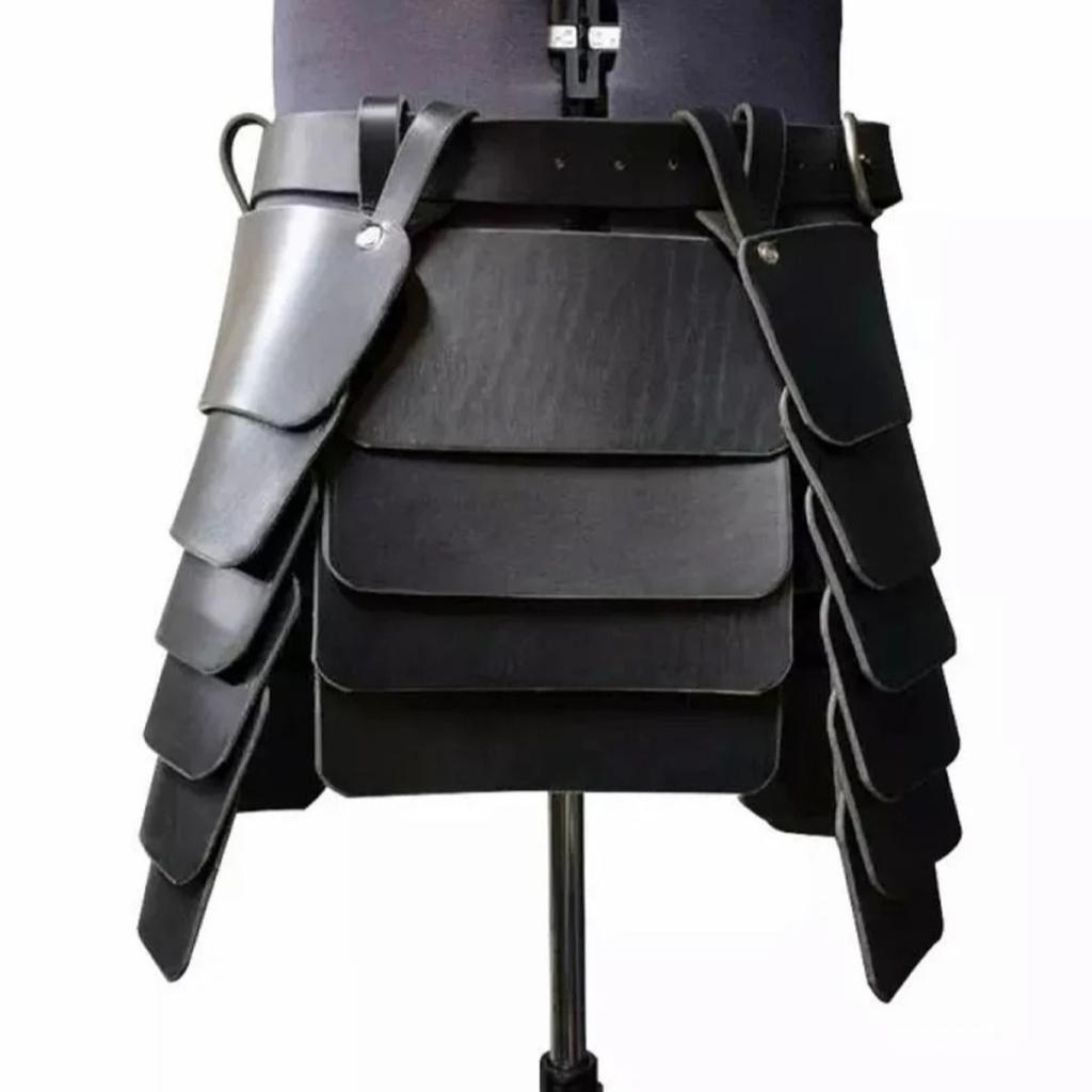Medieval Viking Cosplay Dress with Belt Leg Guards Ancient Style Halloween Stage Costume