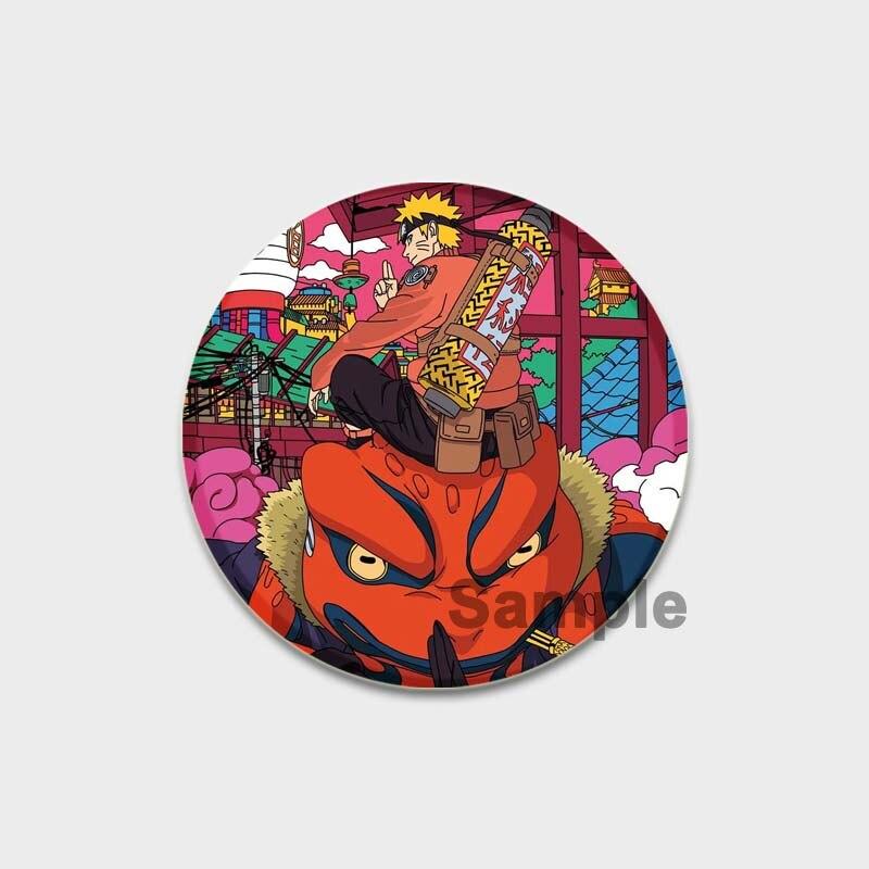 58MM 58mm Anime Figur Pins Cosplay Tegneserie Blikkmerker Manga Perifer mote Smykker Tilbehør Vifter Gaver Klesveske Dekor