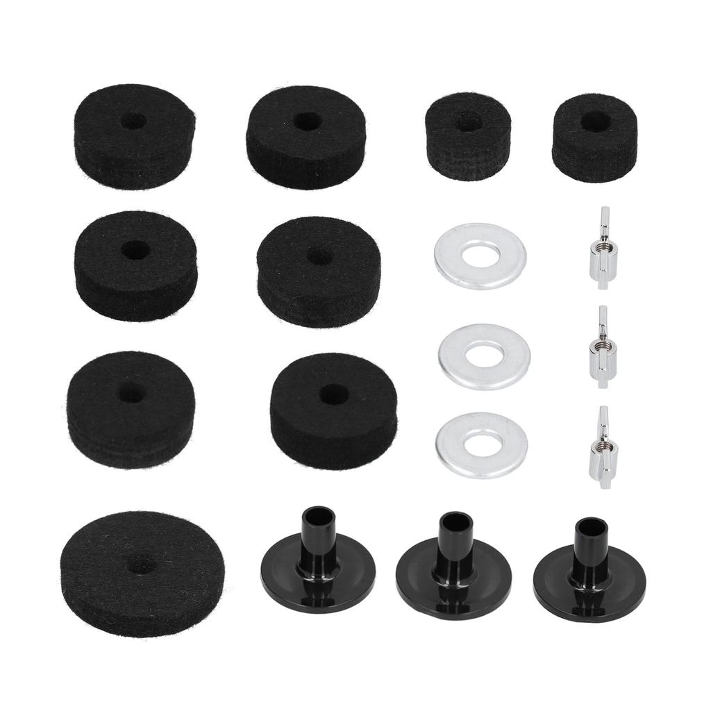 18PCS Cymbal Replacement with Base Wing Nut Washer for Drum Set Hardware Accessory