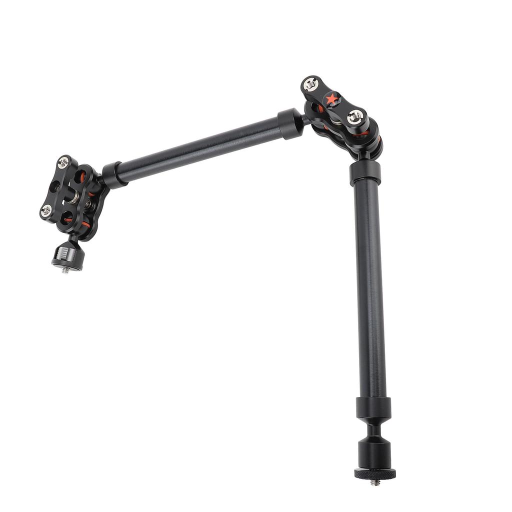 Camera Mount Adjustable Arm 530mm Double Sections Extension Metal Articulating Arm Stand