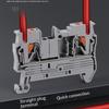 PT2.5 Push-in Terminal Block 1Pcs Anti-corrosion Electrical Cable Connector DIN Rail Type for Outdoor Wiring Projects