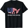 Veteran Lives Matter Military American Flag Fathers Day Gift Unisex T-Shirt