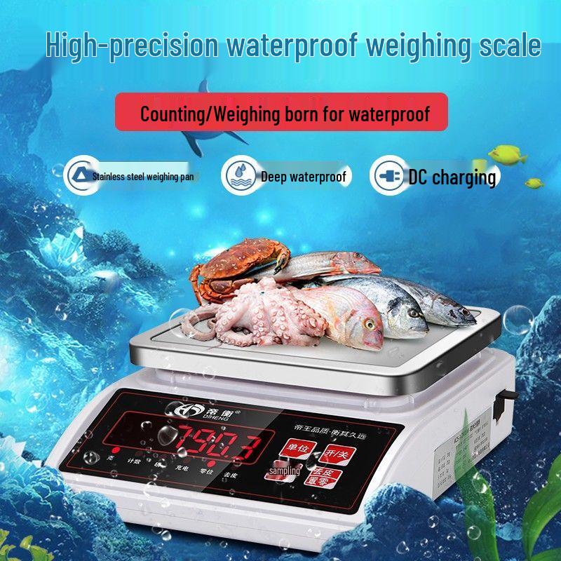 DIHENG Fully Waterproof Digital Kitchen Scale 2kg