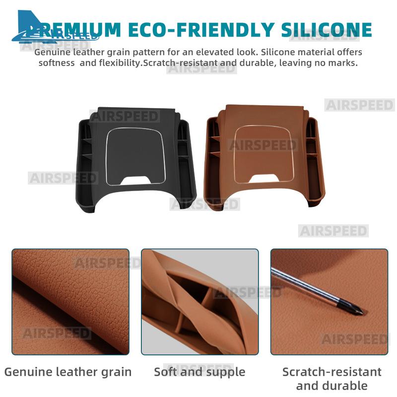 Silicone Car Central Console Storage Box LHD For Mercedes Benz GLC Class X254 GLC260 GLC300 2024 2025 Organizer Accessories