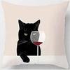 Kawaii Lazy Cat Throw Pillow Cover, Cute Cushion Case for Home Decor