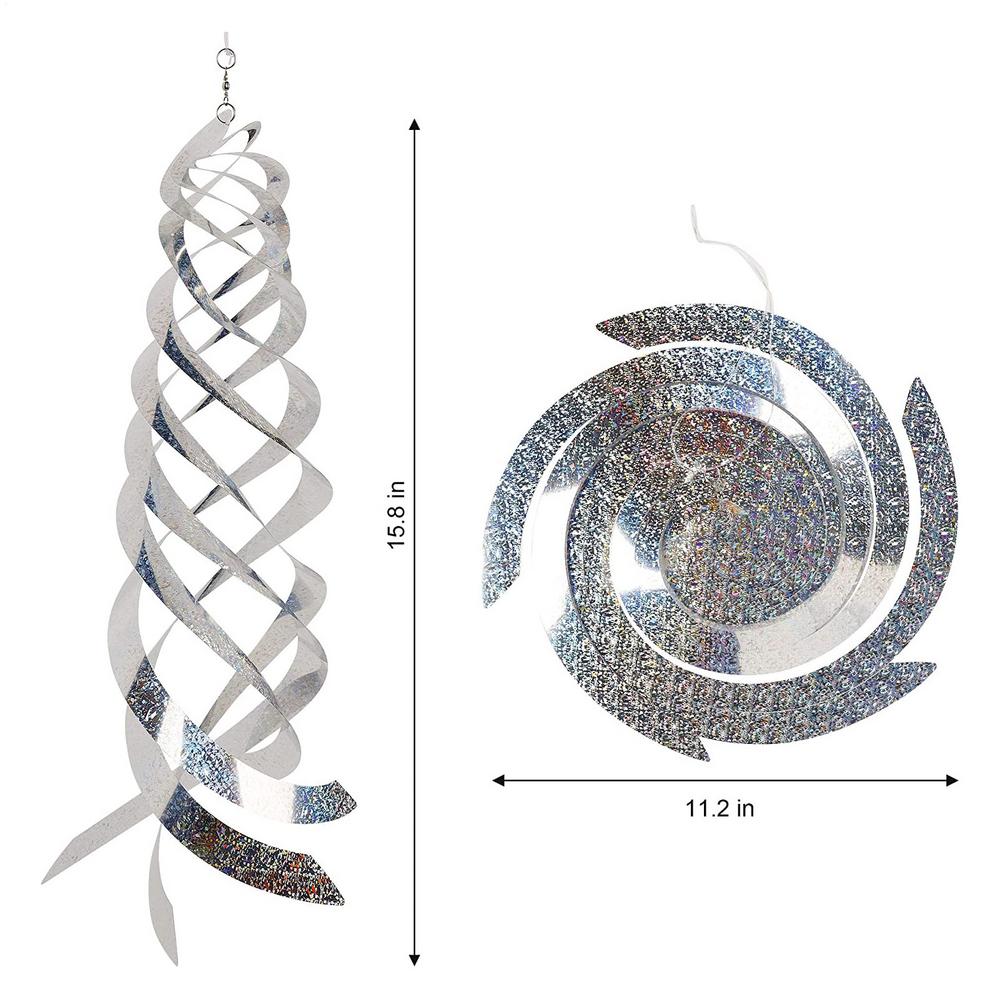 1/3pcs Bird Repeller Rotating Rod Reflective Environmental Protection Agricultural Garden Decorative Scare Birds Away