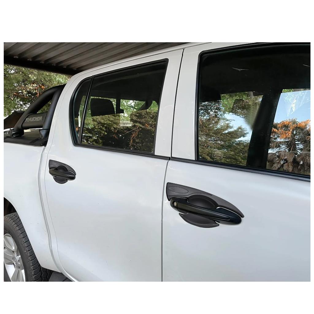 Auto Mattschwarz Türgriff Schüssel Einsatz Abdeckung Für Toyota Hilux Revo 2015 -2025 Türschutz