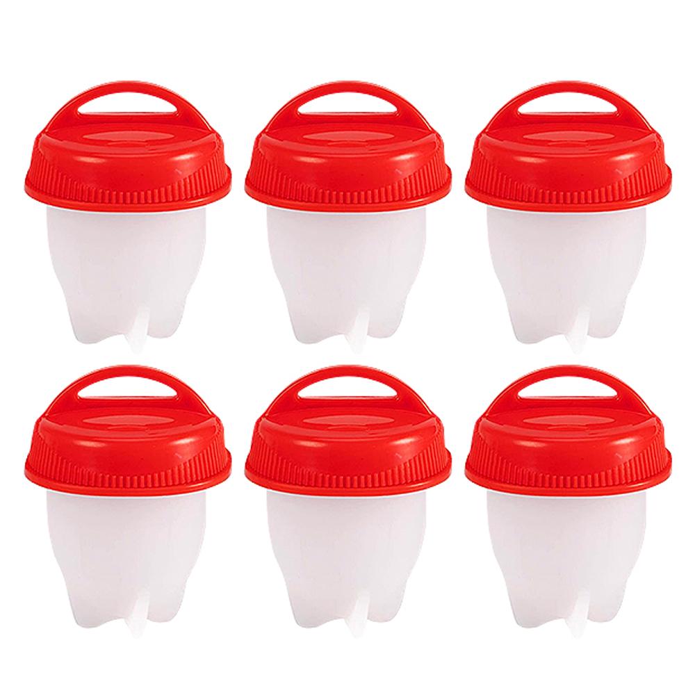 3/6pcs Egg Poachers Cooker Silicone Non-Stick Egg Boiler Cookers Pack Boiled Eggs Mold Cups for Breakfast Kitchen Cooking Tools