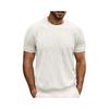 Men's Summer Casual Short Sleeve T-shirt Round Neck Knitted Shirt