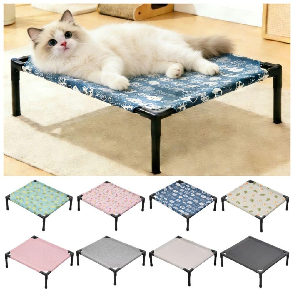 Detachable Pet Camping Bed Comfortable Cat Sofa Bed Cat Lounger Pet Cool Nest Outdoor Camping