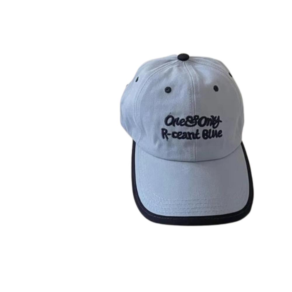 Letter Embroidered Embroidery Letter Cap Adjustable Sunscreen Hat Wave Point Baseball Cap Female