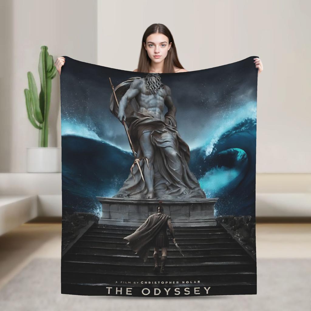 Comfortable The Odysseys Movie Blanket Merch Bedding Decorative Blanket Throw Super Soft Flannel For Outdoor