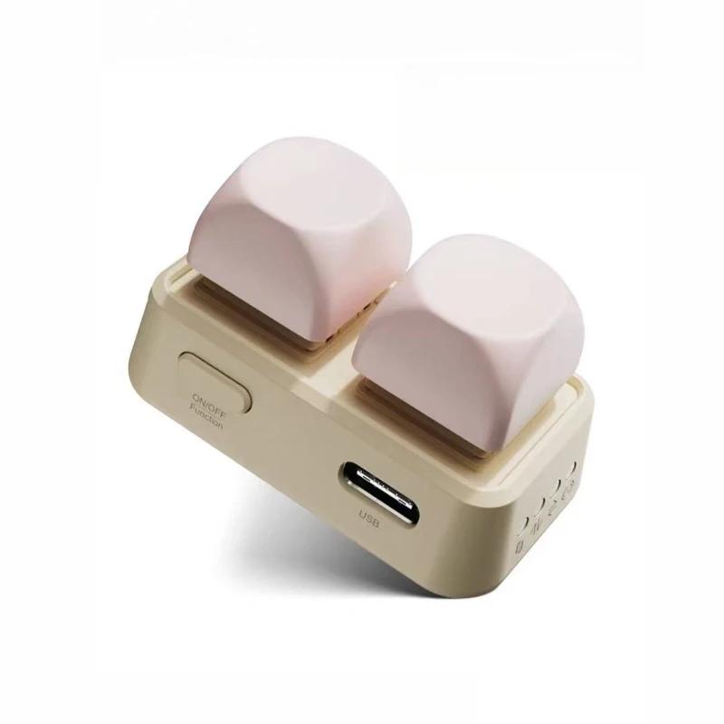 Free2 Mini Klávesnice Dvouklávesový E-book Ovladač Stránek Bluetooth RGB Hot Swap Vlastní Přenosná Klávesnice pro Tablet/telefon/čtečku