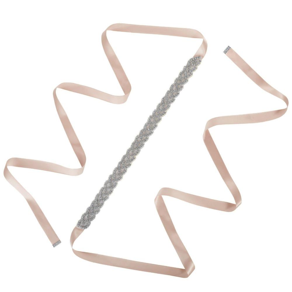 Light Luxury Rhinestone Waist Seal Zircon Wedding Lace-up Belt Fashion Crystal Dress Belt  Ornament
