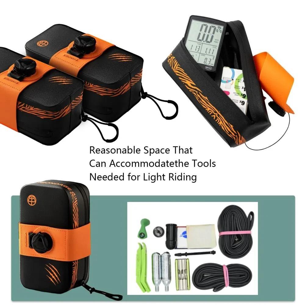 PU Leather Bicycle Saddle Bag Knob Type Cycling Bags New MTB Cycling Tail Bag Bike Accessories