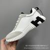 The first layer of cowhide and anti-velvet casual shoes is fashionable, serrated thick-soled men's light luxury non-slip low-top sports shoes.