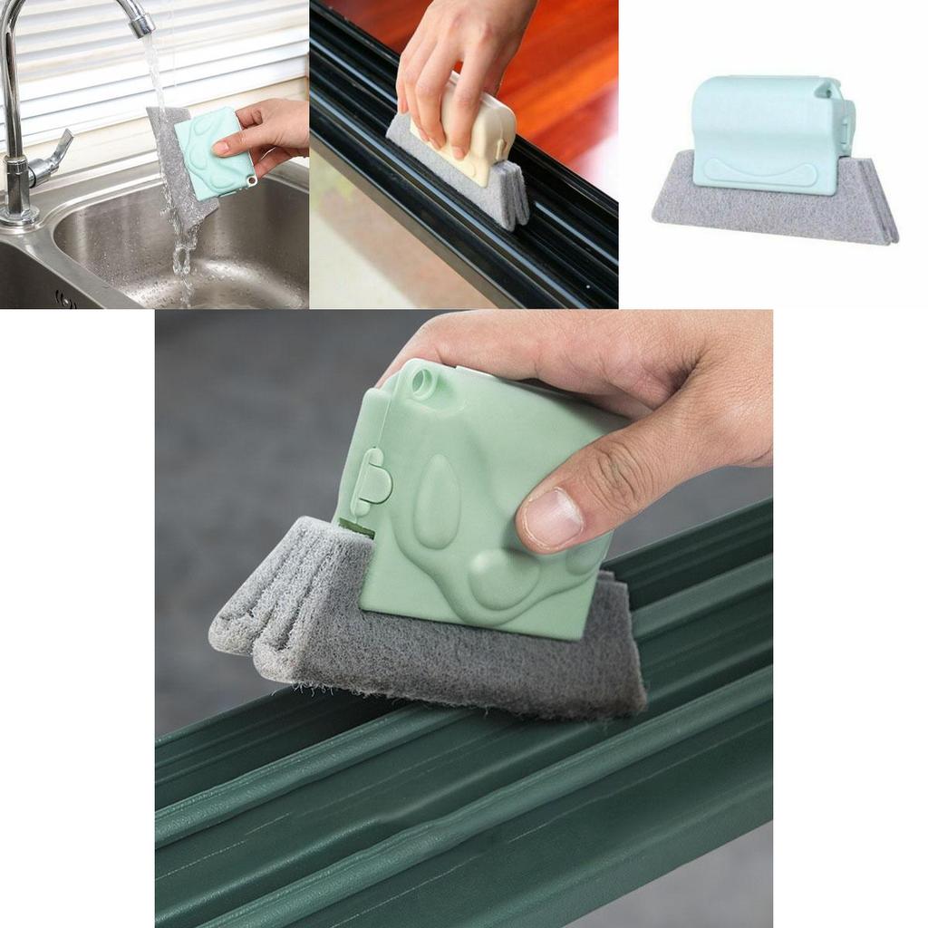 Track Door Window Cleaning Brush Gap Groove Dust Cleaner Corner Magic Cleaning