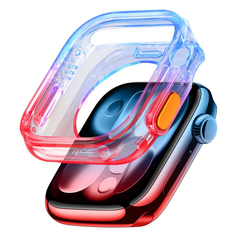 Protection Cover For Apple Watch Case 11 10 46mm 42mm Plated TPU Bumper Shell Accessories iWatch Series 10 11 Protective Cases