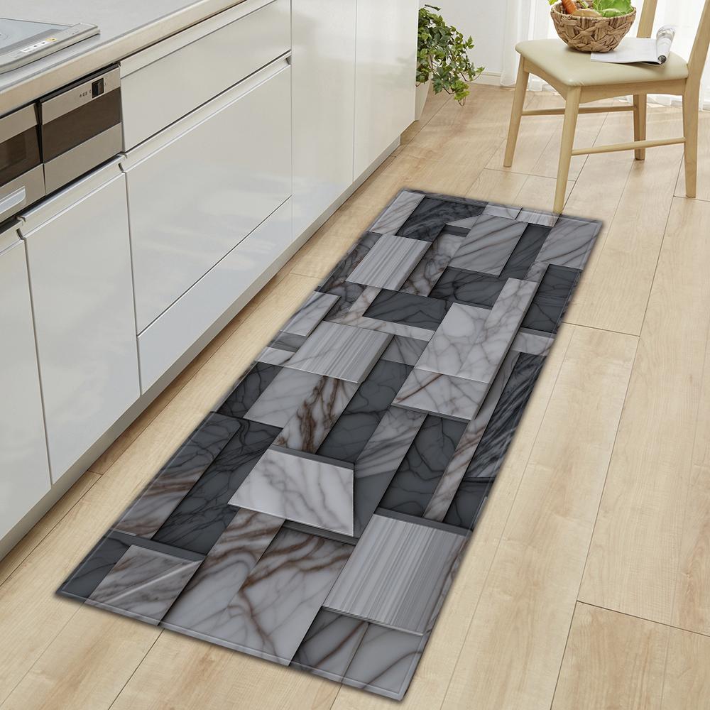 Kitchen Mat Bedroom Non-slip Floor Mat Entrance Door Mat Corridor Living Room Floor Bathroom Door Carpet
