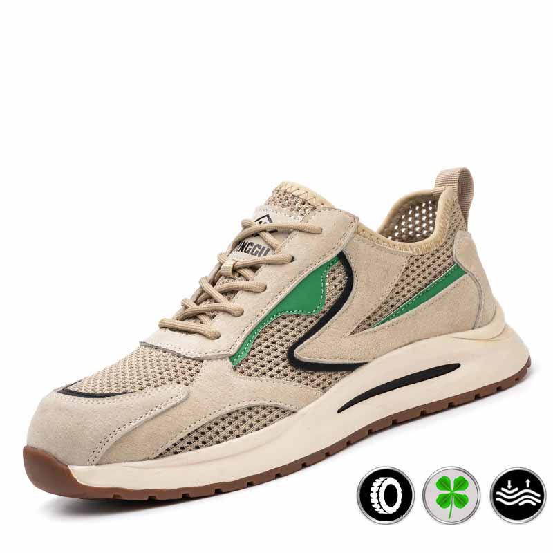 Oulylan Steel Head Anti-Smash Anti-Stabbing Wear-Resistant Breathable Men'S Comfortable Safety Shoes Protective Safety Shoes