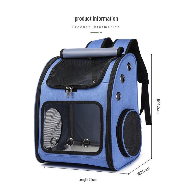 Portable Large-Capacity Breathable Foldable Cat Travel Bag