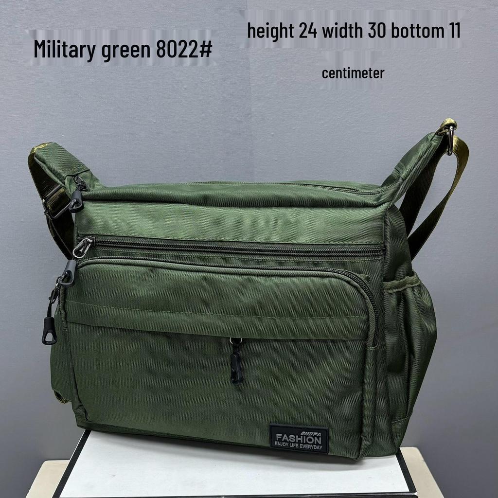 Men's Large Capacity Oxford Cloth Shoulder Bag for Travel and Work