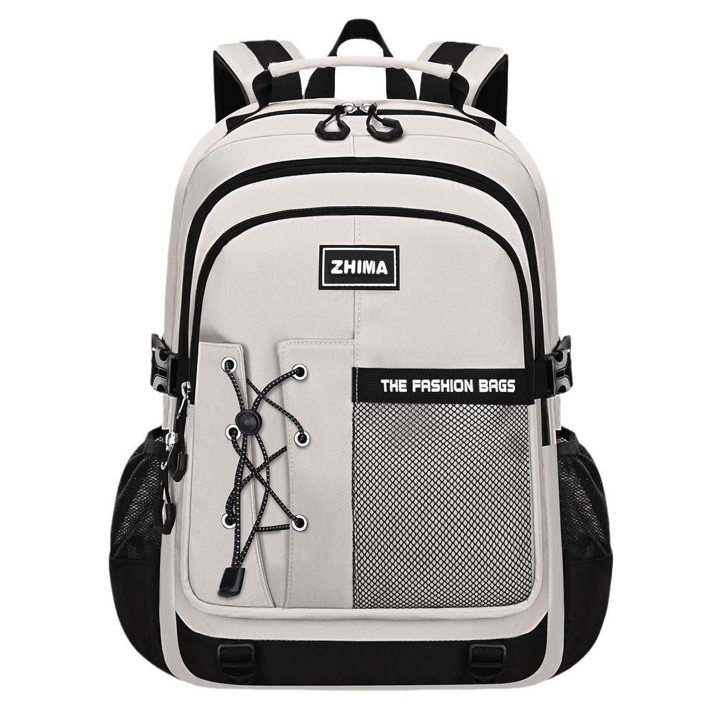 Sesame Baby Junior and Senior High School Students Large-Capacity Stylish Simple Backpack: Lightweight, Versatile, and Ideal for Commuting.