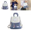 Miffy Cartoon Bunny Mini Backpack For Girls With Nylon Material And Inside Pocket For School Use