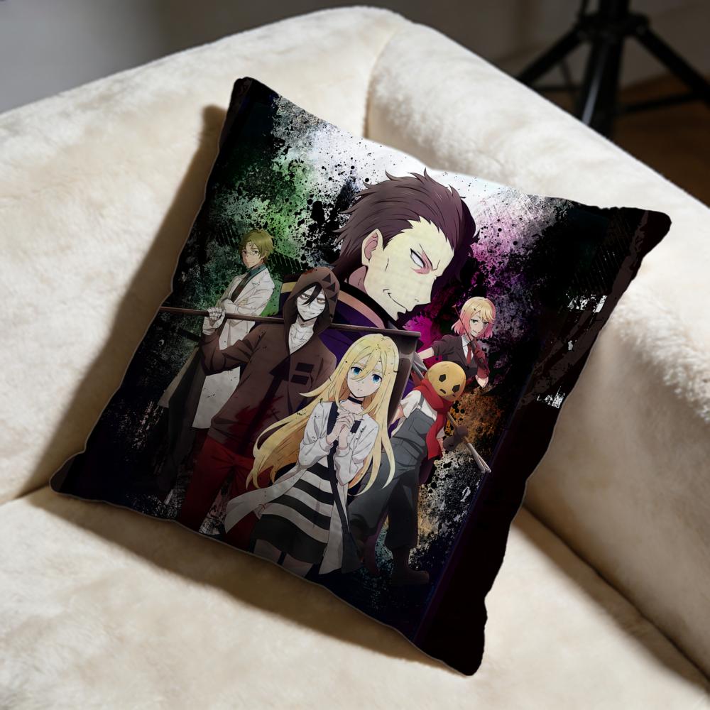 Stylish AAngels of Deathiou Cushion Cover Soft Decorative Pillow Case Suitable for Bedroom Sofa Car Travel Use