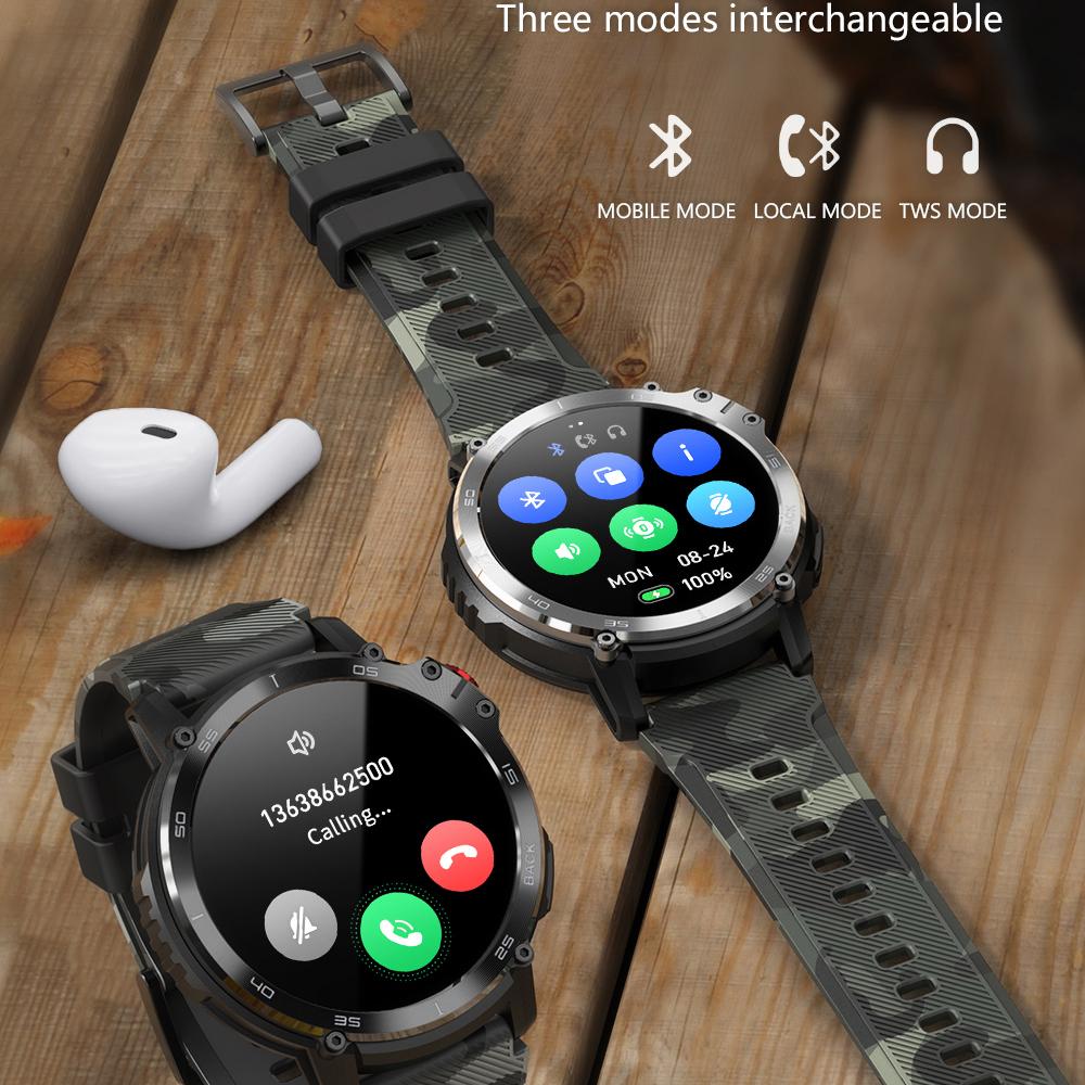 Smart Watch Men 4g Rom 1g Ram Blue Tooth Call 400mah Sports Watches Ip68 Waterproof C22 Smartwatch 1.6 Inch 400*400 Hd